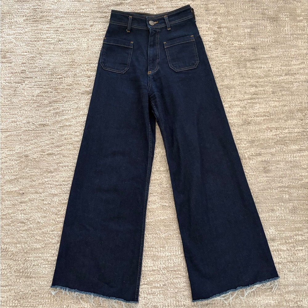 Zara Wide Leg High-Rise Women’s Jeans - Dark Indigo Wash